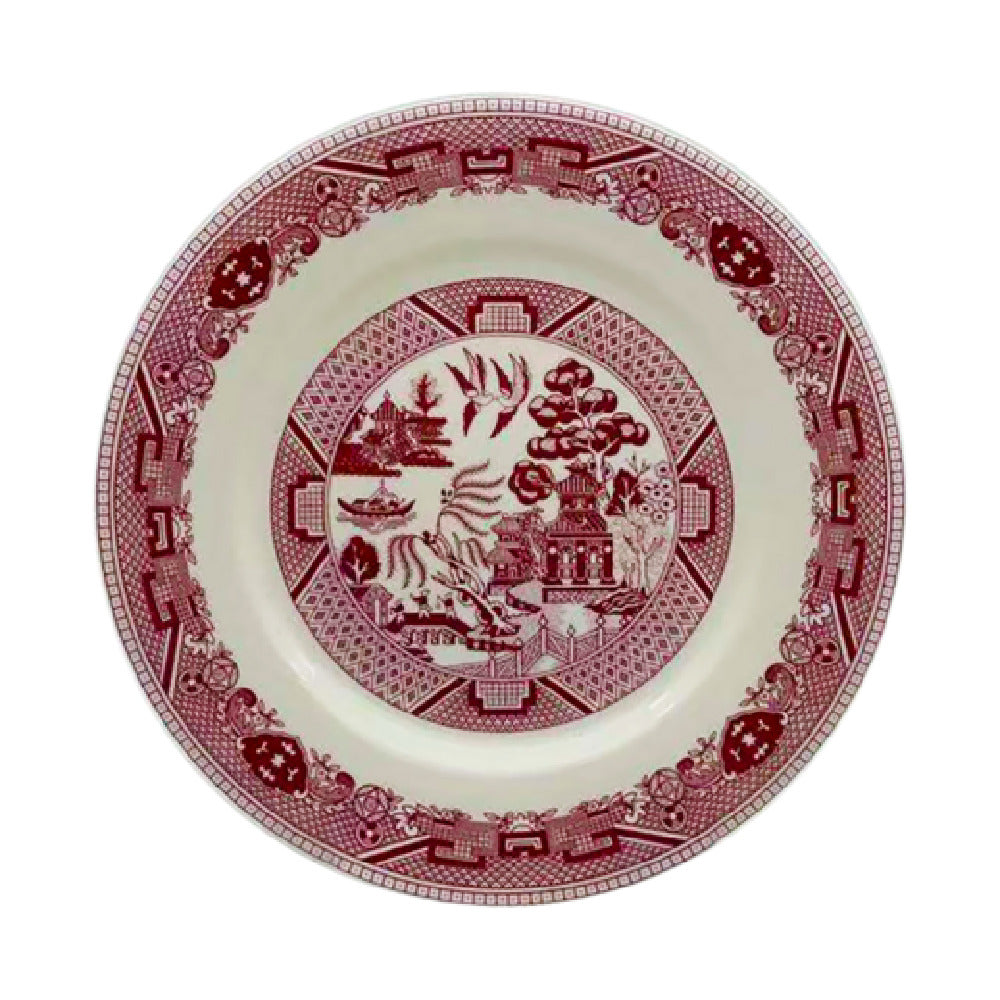 Cameo China 688-81 Pink Willow Rim Plate 8-1/4" Dia. X 1"H (21 Cm X 2.3 Cm)
