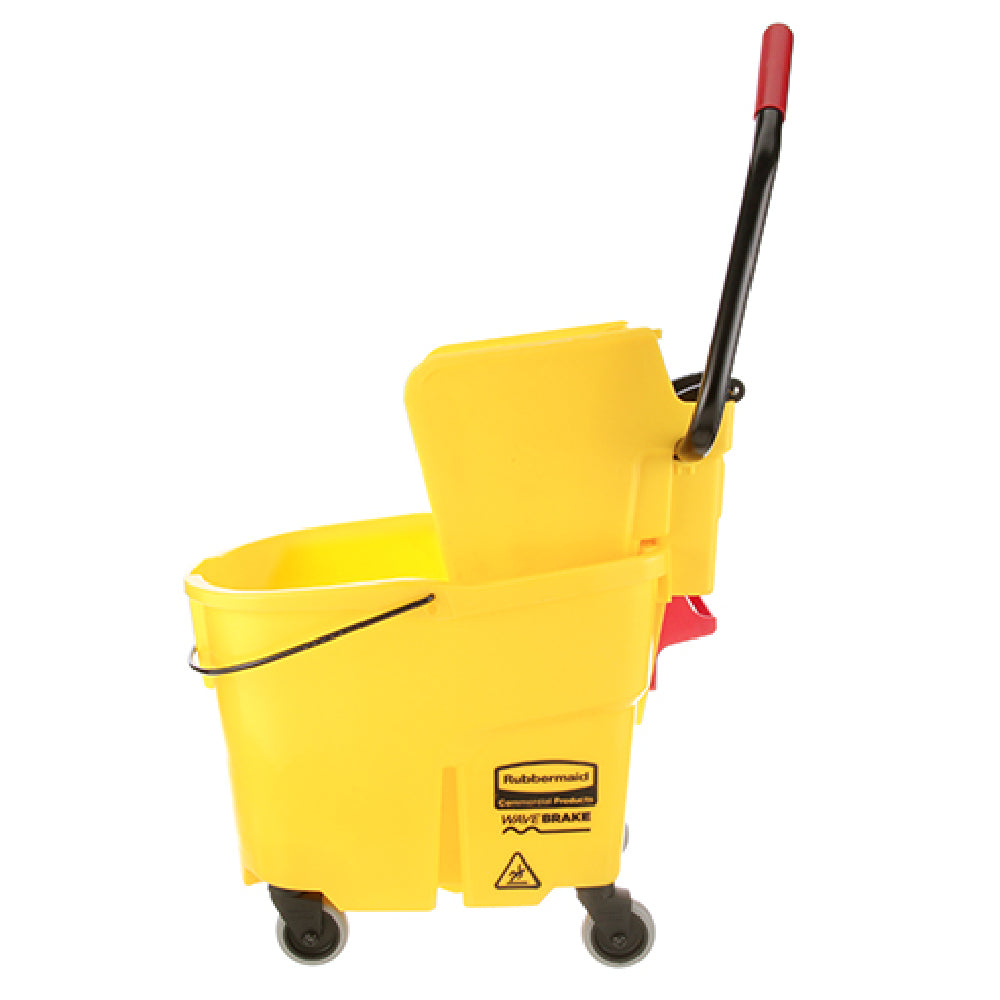 Rubbermaid RBMD6130 35qt Wavebrake Mop Combo Yellow Bucket & Wringer