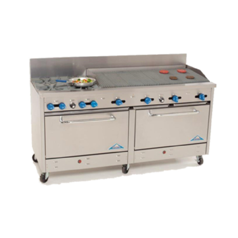 Comstock-Castle 2F330-6RB Range Gas 72" Wide