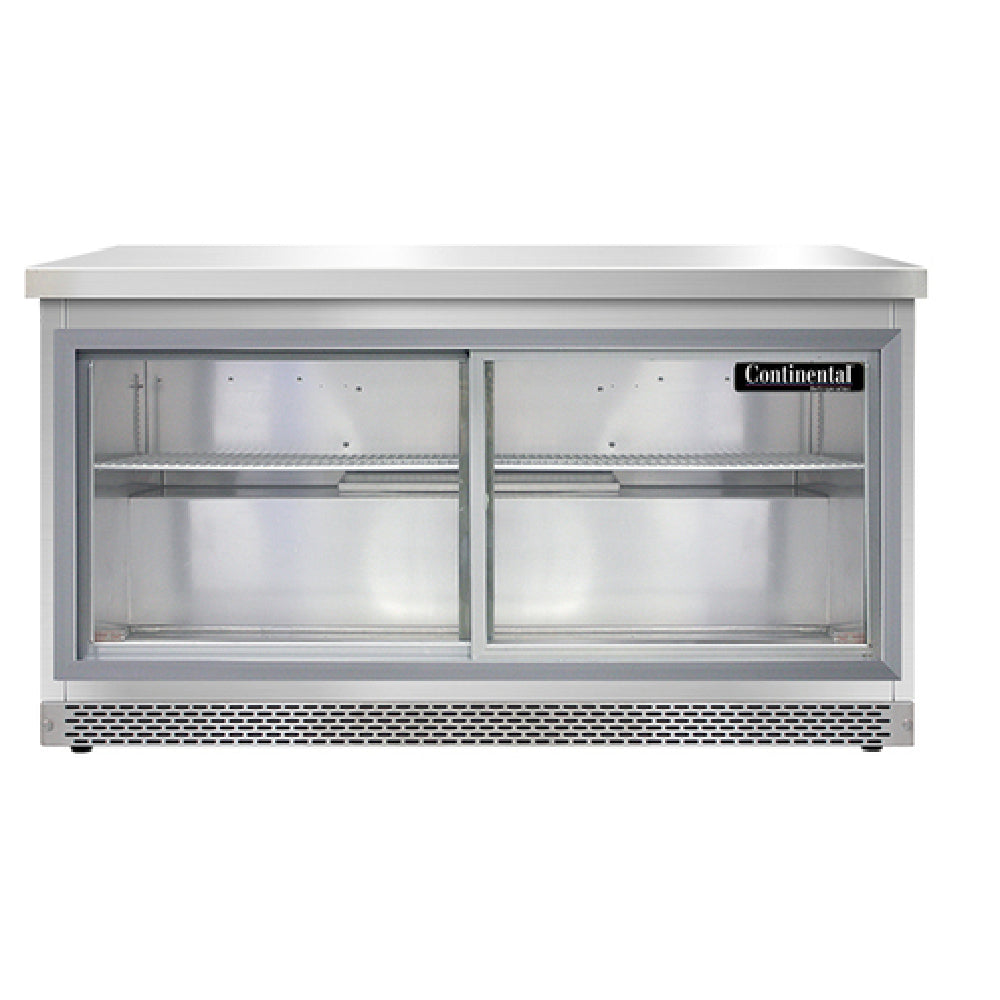 Continental Refrigerator SW60NSGD-FB Work Top Display Refrigerator Front Breather