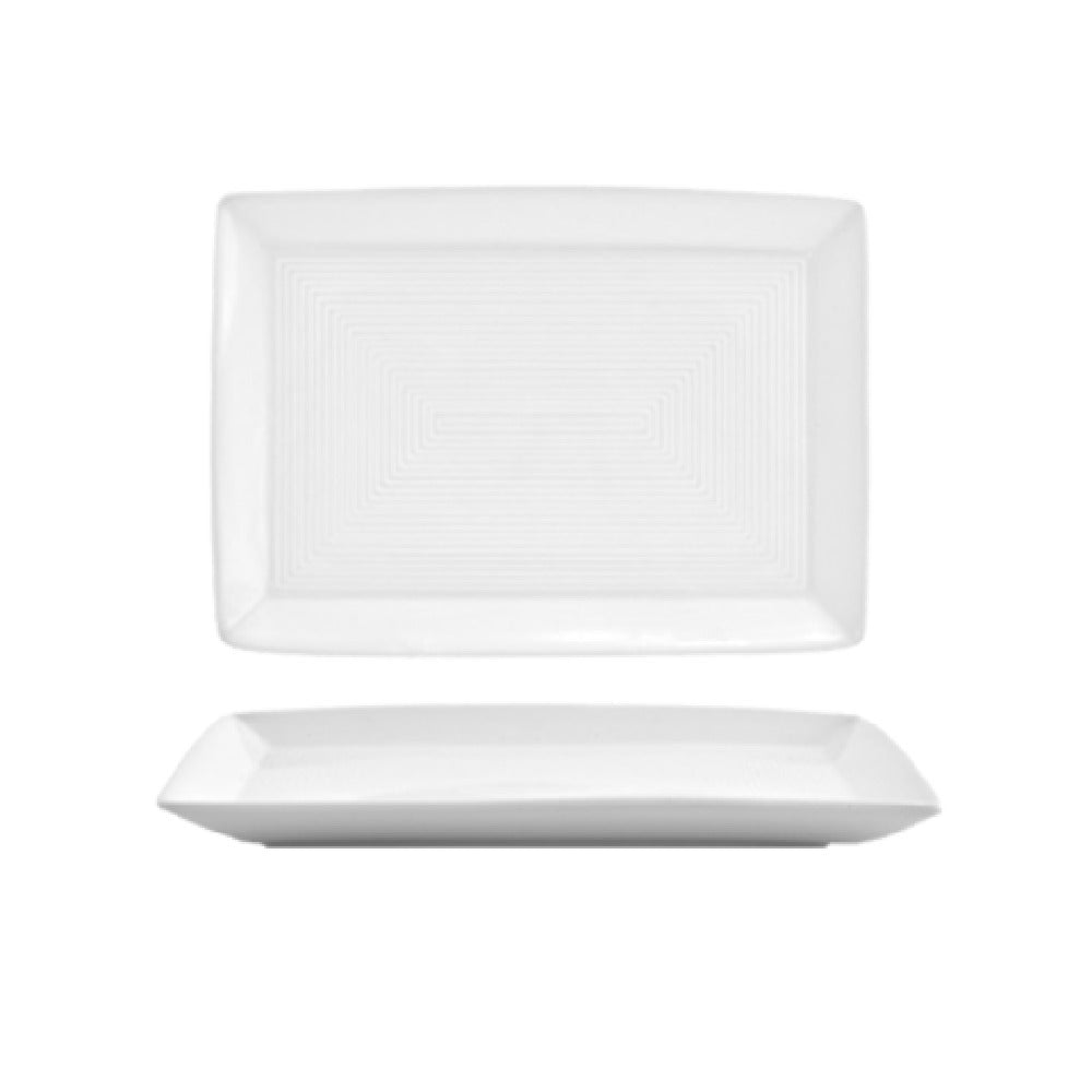 FOH DSP001WHP23 Spiral® Plate 7" X 5" Rectangle