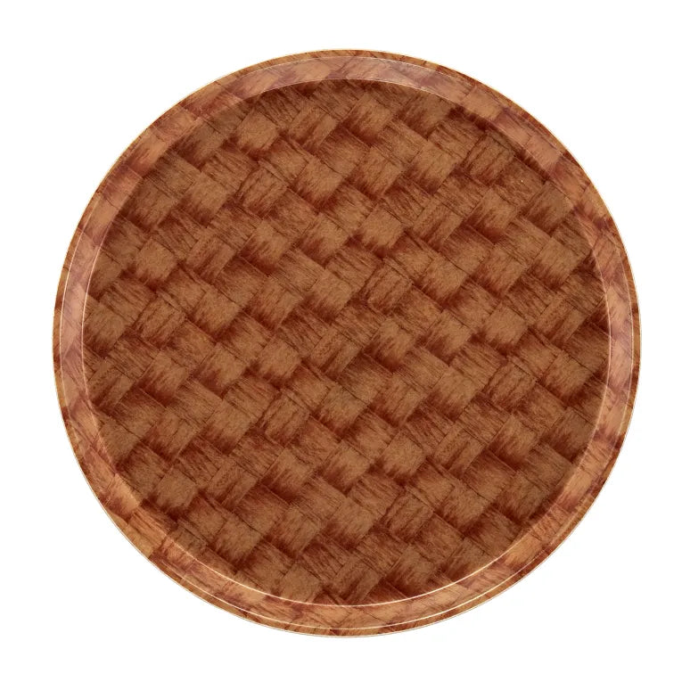 Cambro 1300301 Serving Camtray® Round 13" Dia. Dark Basketweave