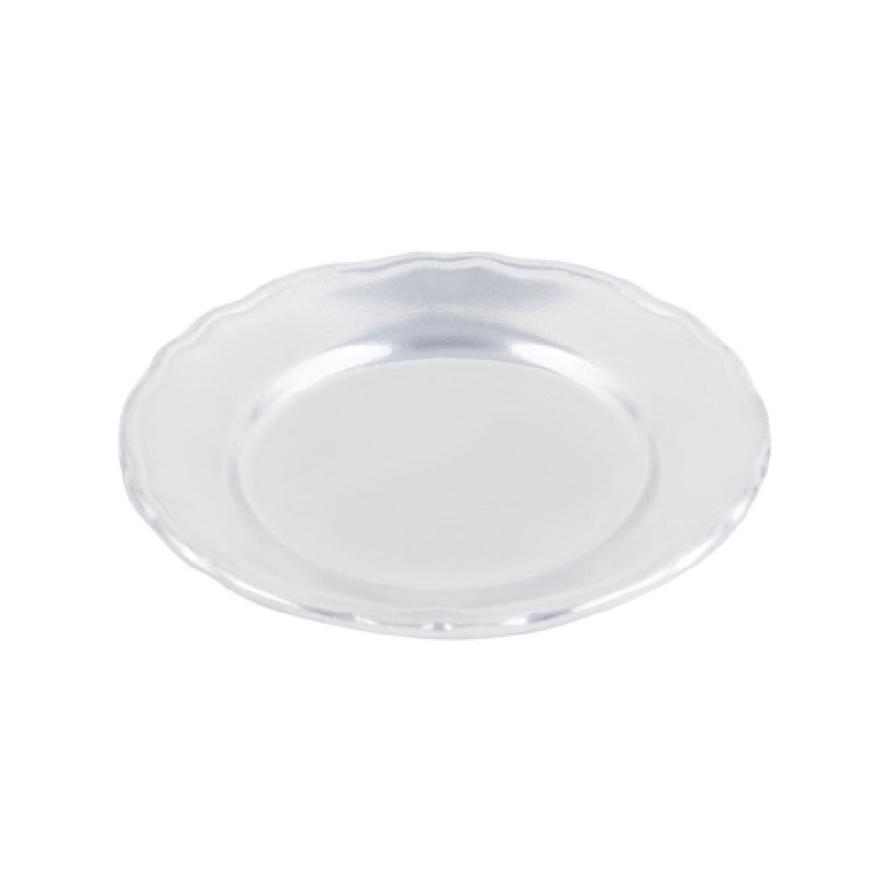 Bon Chef 1050RED Scalloped Plate 8" Aluminum With Ceramic-look Coating