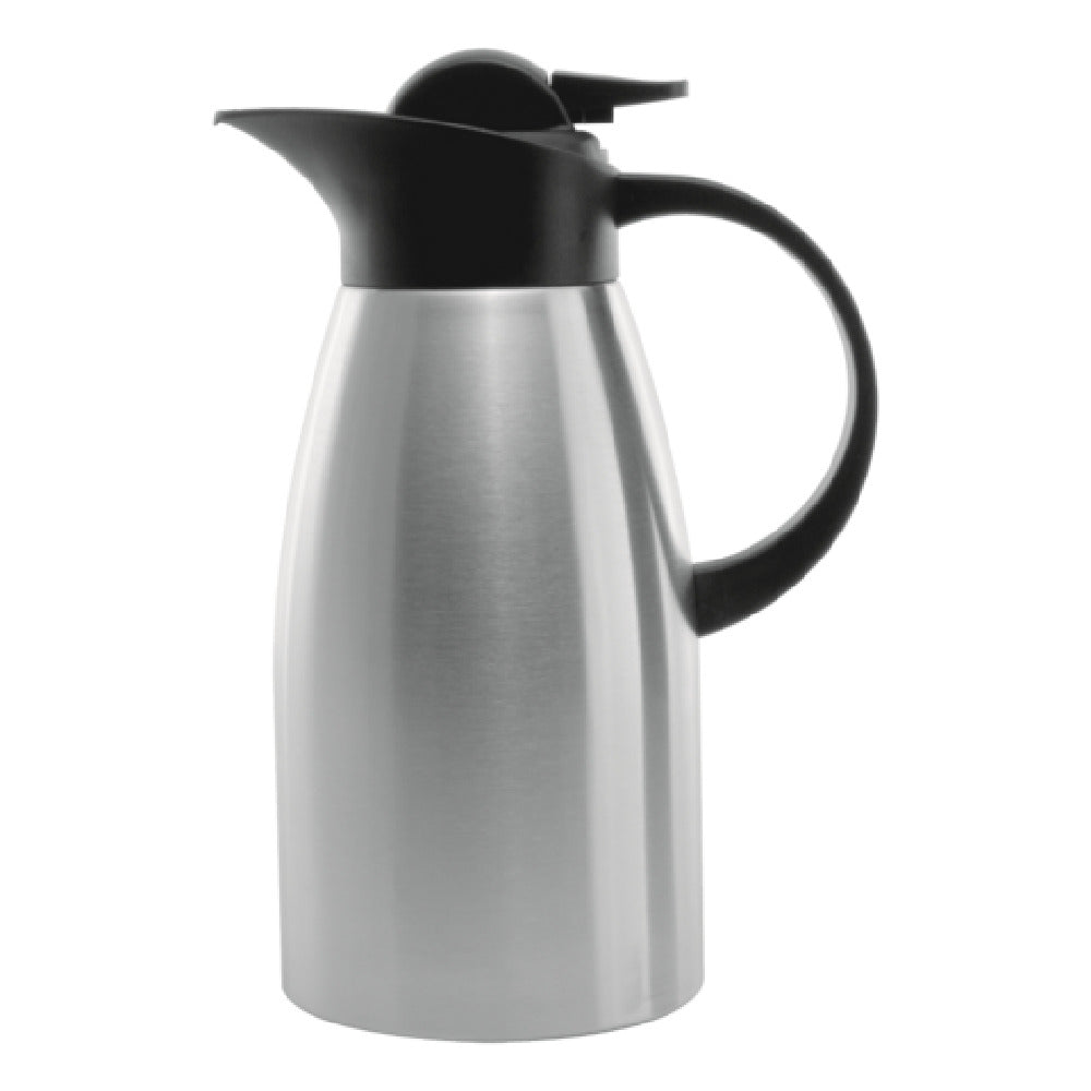 Service Ideas KVP1500 Service Ideas Stainless Touch Carafe Push Botton Lid Vacuum Insulated