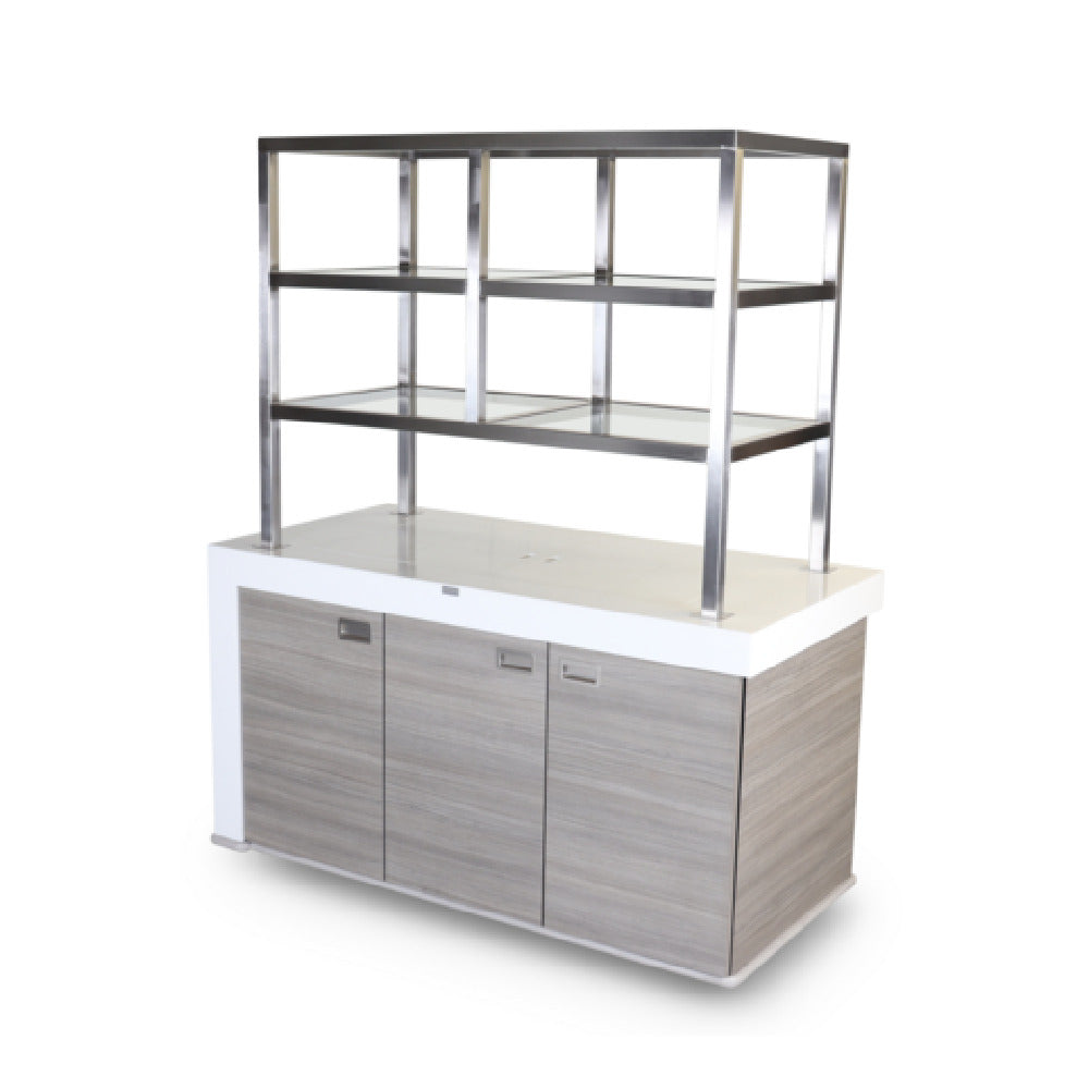 Forbes Industries 4855 - Mobile Back Bar - Hangover, 31.5" W X 63" L X 78" H, Enclosed Cabinet Finished In HPL With Three Doors