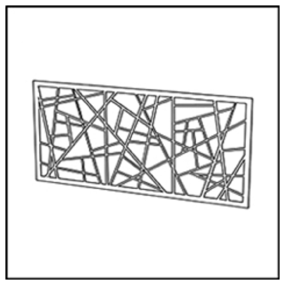 Bauscher Hepp VE-38037 - Venta® Metal Panel, With Cut-out Decor "BAMBOO" To Cover The Front Of The Buffet Table