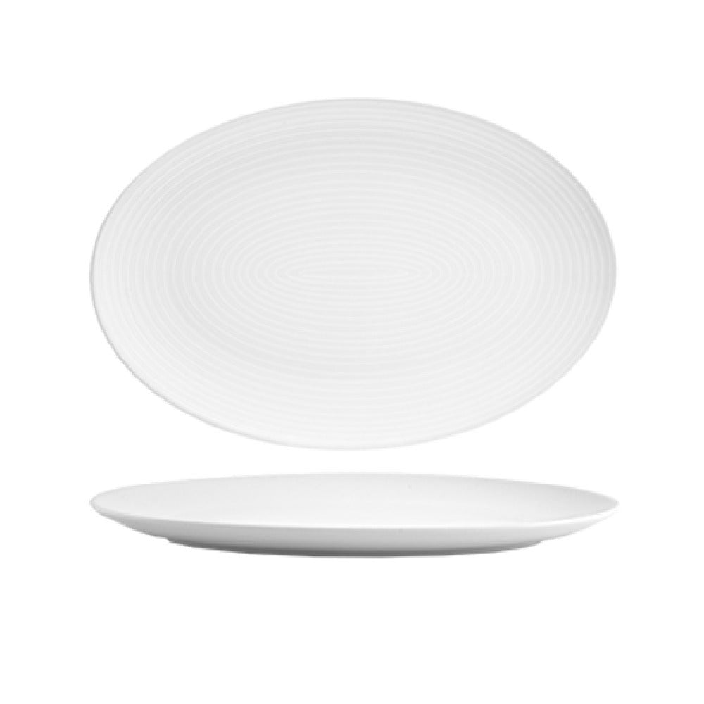 FOH DOS028WHP21 Spiral® Plate 13" X 9" Oval