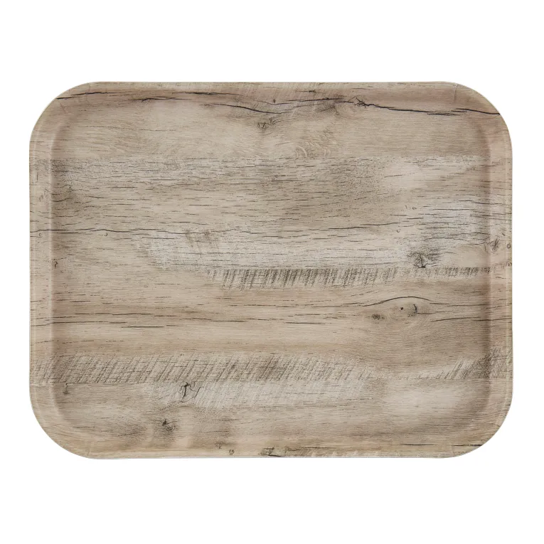 Cambro 1418DC830 Décor Series Camtray® 18" X 14" Rectangular Light Oak
