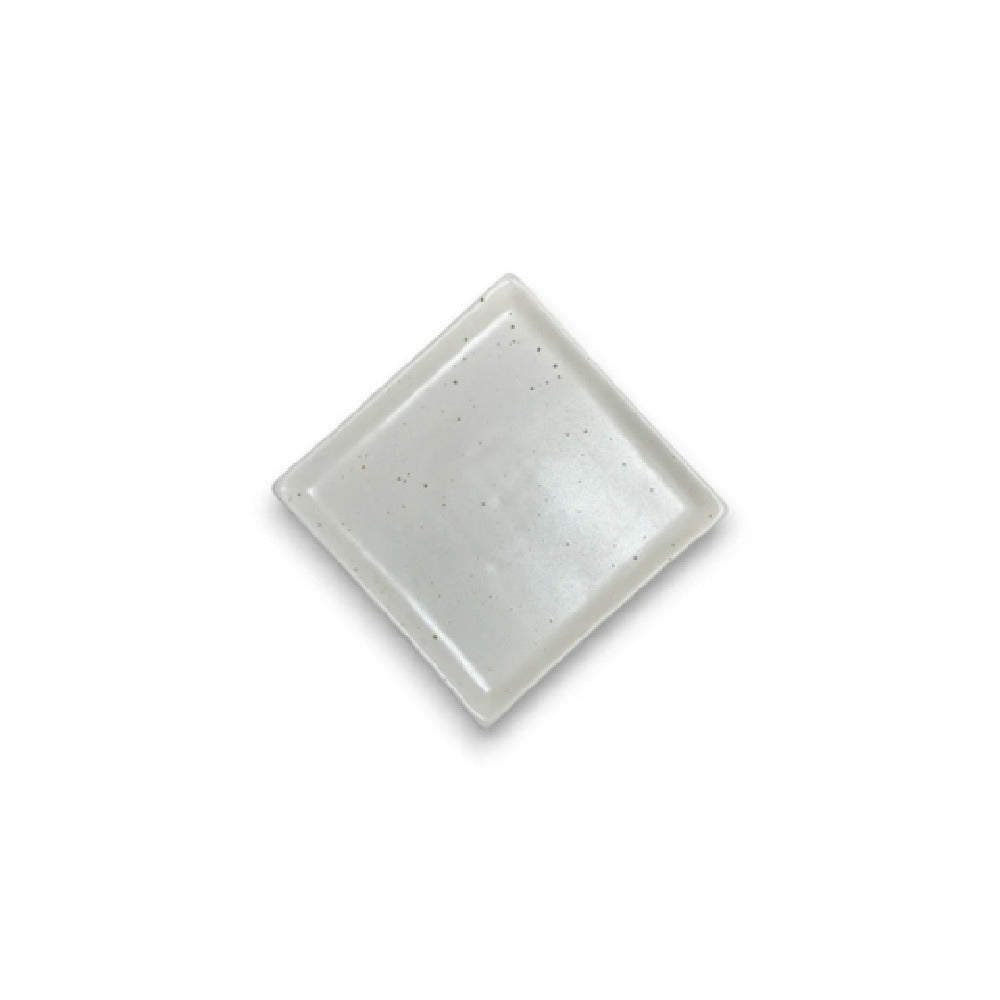By The Earth Living SP059 Square Platter 8" X 8" Speckled