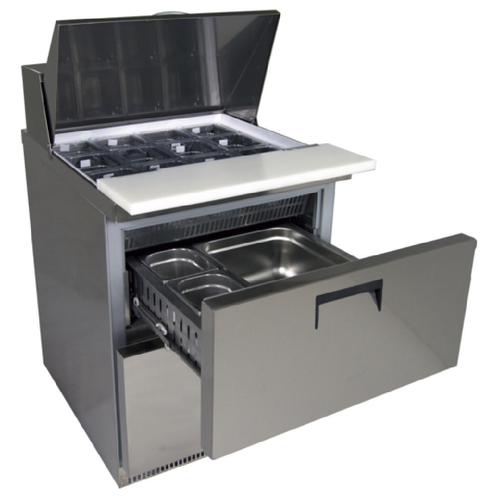 U-Line Corporation (Middleby) UCMT132-SS91A - U-Line Commercial 32" Refrigerated Mega Top With Drawers (2 Drawers)