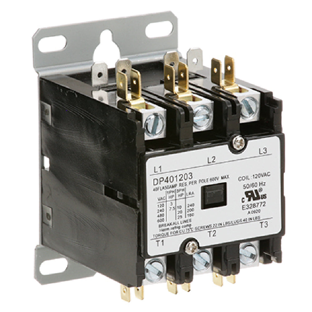 Hatco HT02.01.015 Contactor (3 Pole 40 Amp 120v)