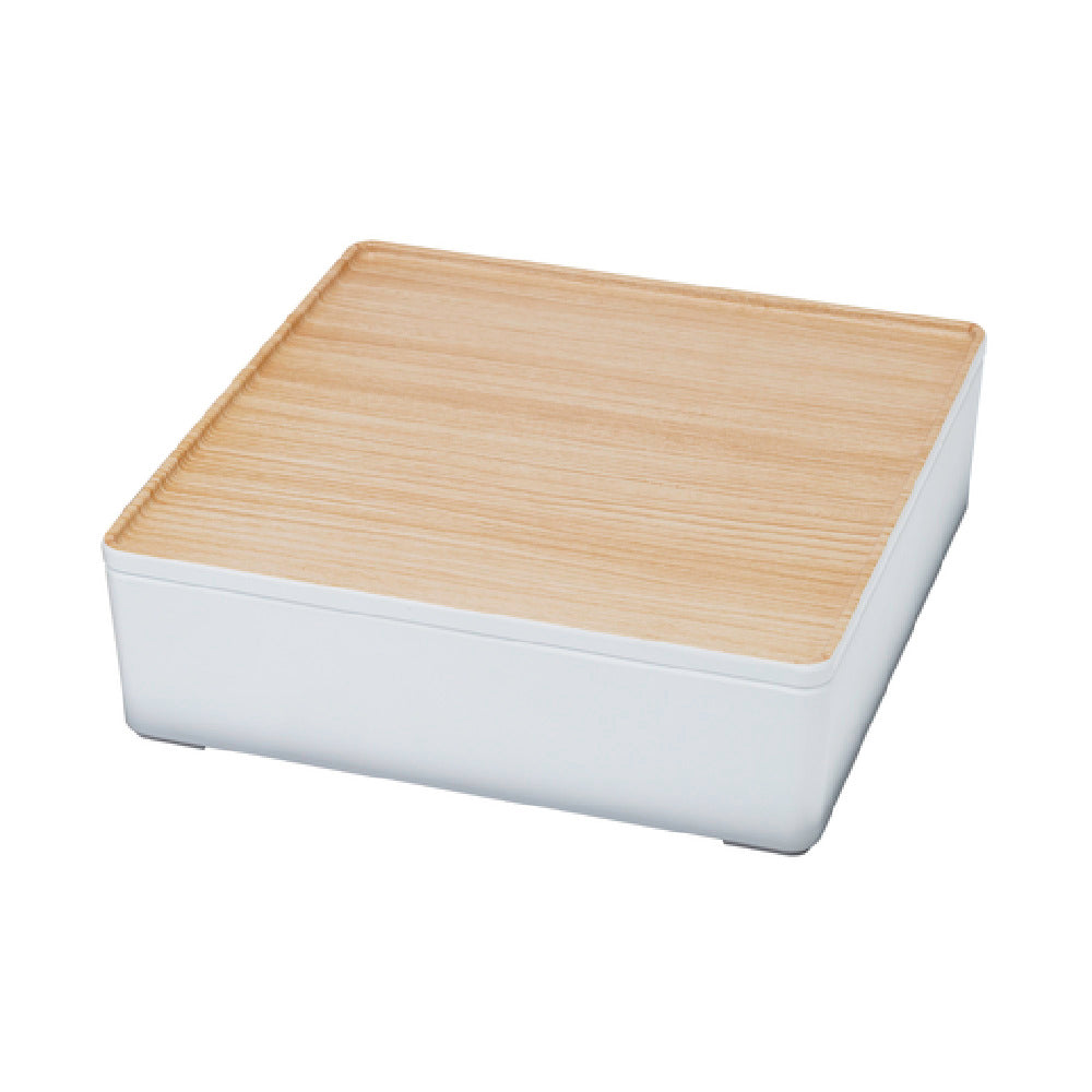 Cal Mil 22309-15 Bento Box 10"L X 10"W X 2-3/4"H Square (2) Compartments