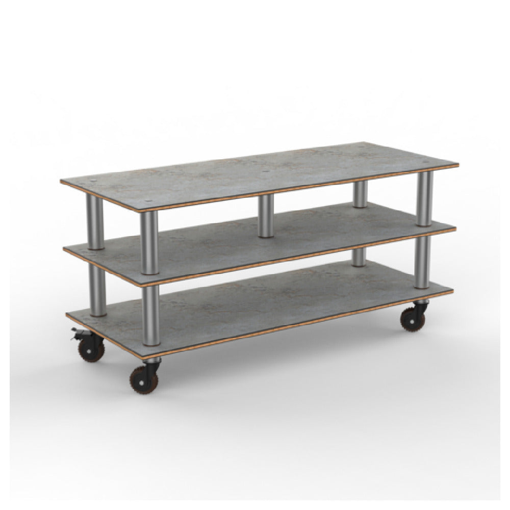 Steelite MGCMLB09GSXH - MID-HOLE UNIT GREY SLATE SS CASTERS, Modular, Grey Slate Ss