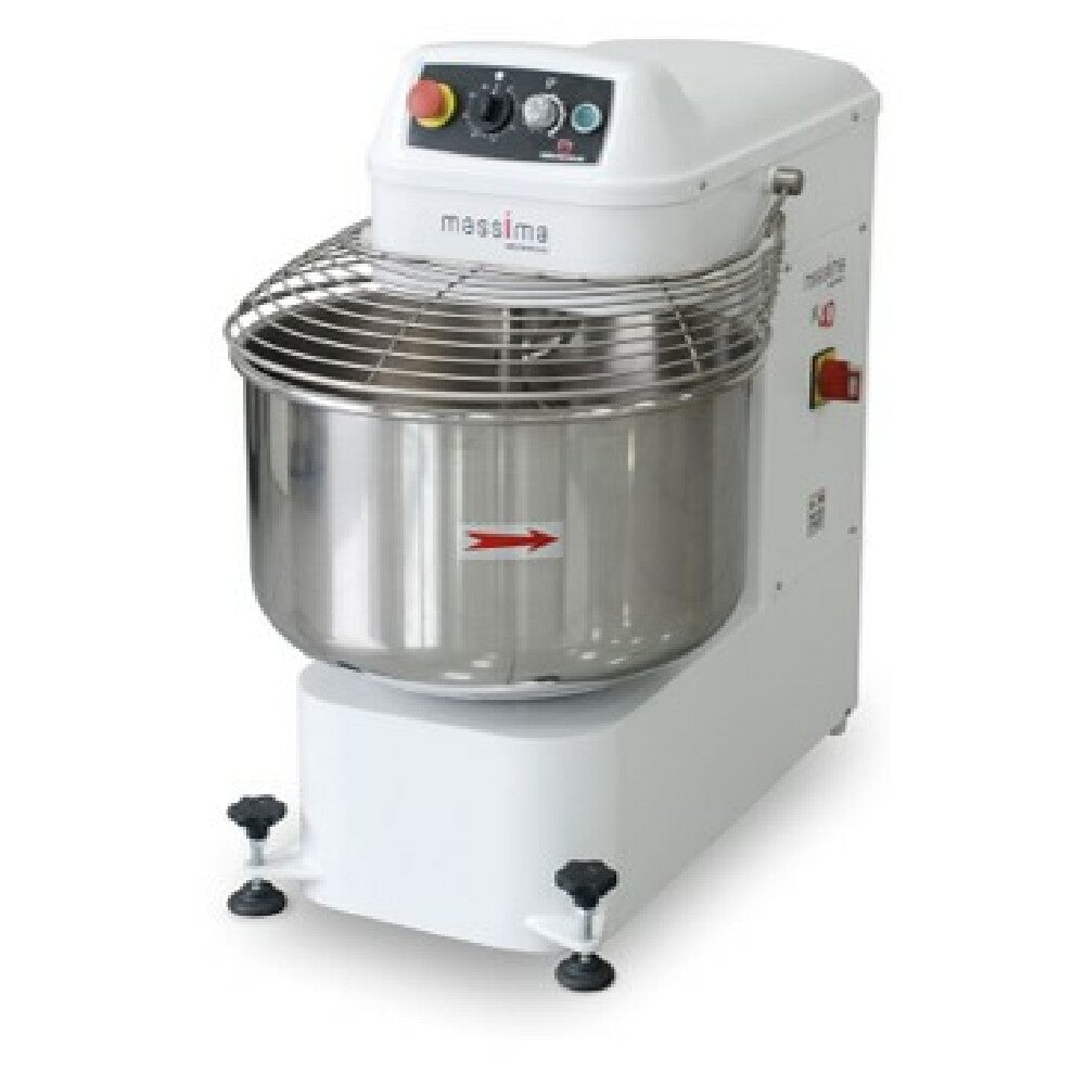 AMPTO M50MV - Mecnosud® Spiral Dough Mixer, Variable Speed 95 To 280 Rpm, 50kg (110lbs) Dough Capacity