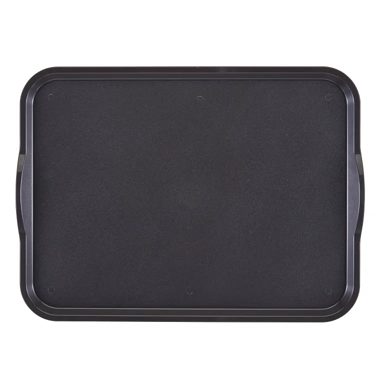 Cambro 1520CWH485 Camwear® Tray 15" X 20" Rectangular with Handles Smoked Metal