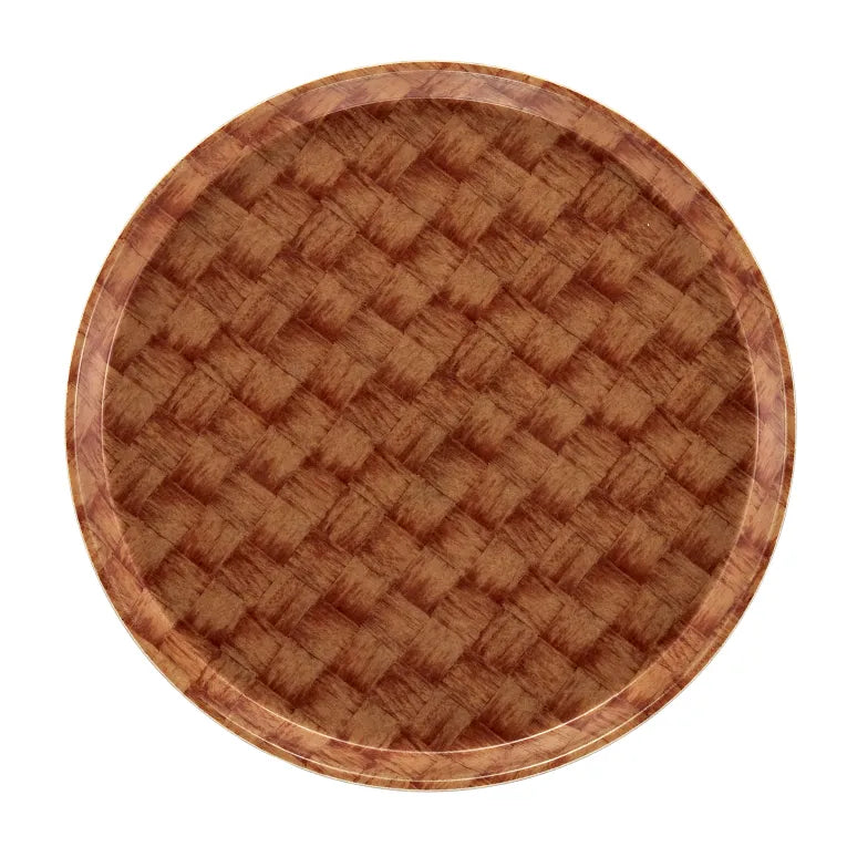 Cambro 1550301 Serving Camtray® Round 16" Dia. Dark Basketweave