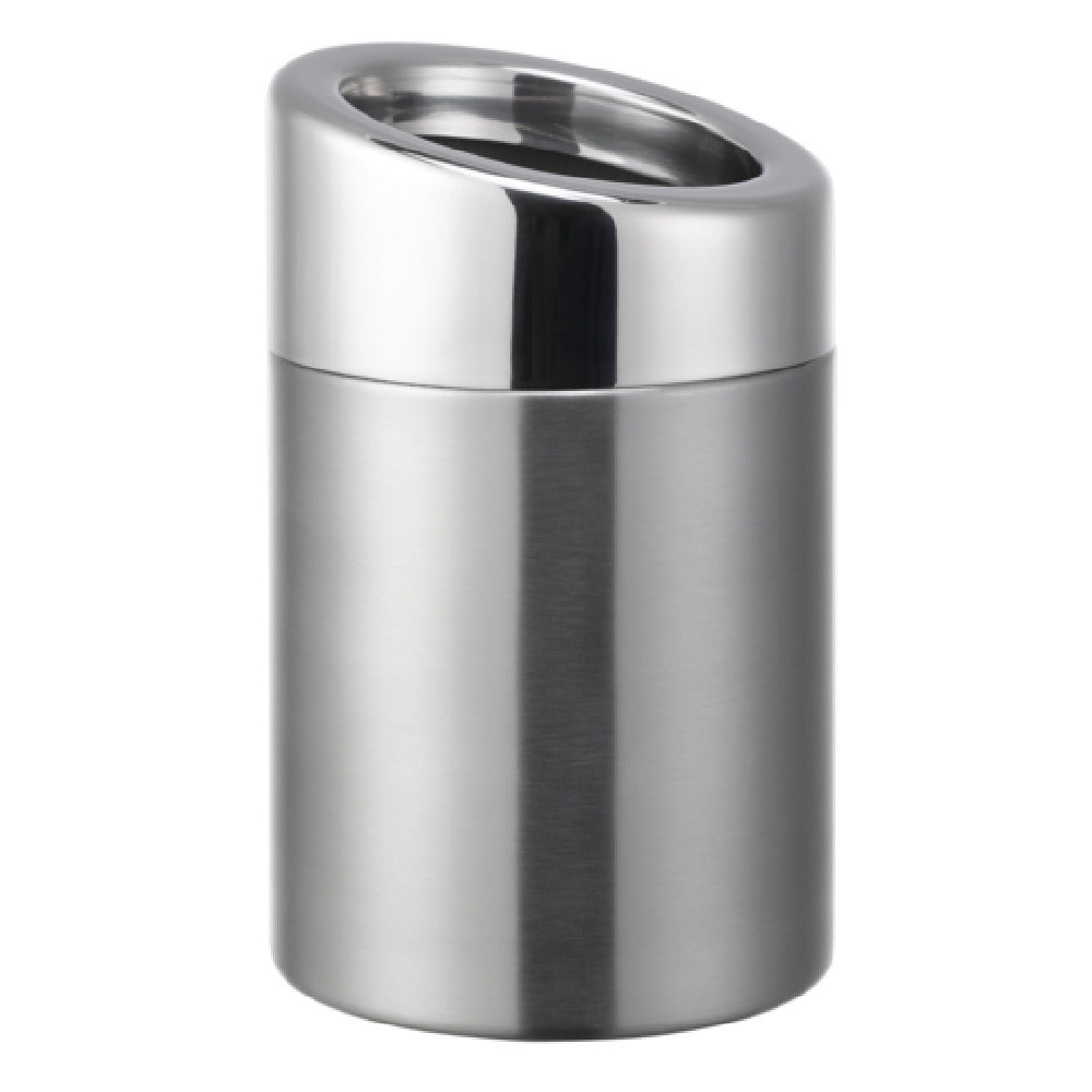 Service Ideas TTR15BS Trash Can 50.72 Oz Capacity 5.5" Dia. X 8"H