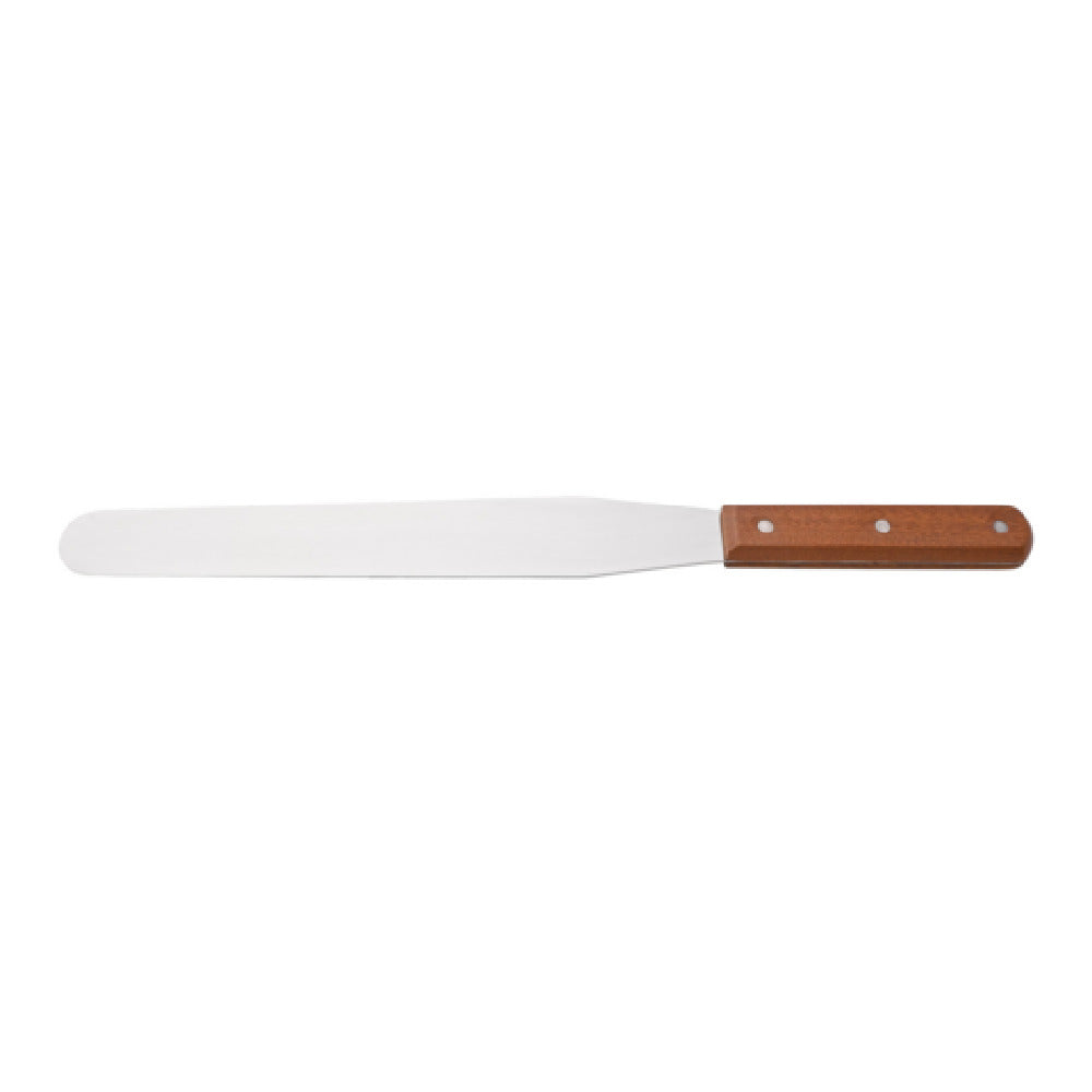 CAC China TNRW-10SP Spatula 10"L Stainless Steel With Wood Handle