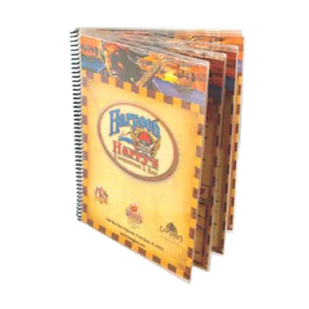 Menu Solutions SP4A Menu Cover Holds 5-1/2" X 8-1/2" (4) Pages With 8 Views