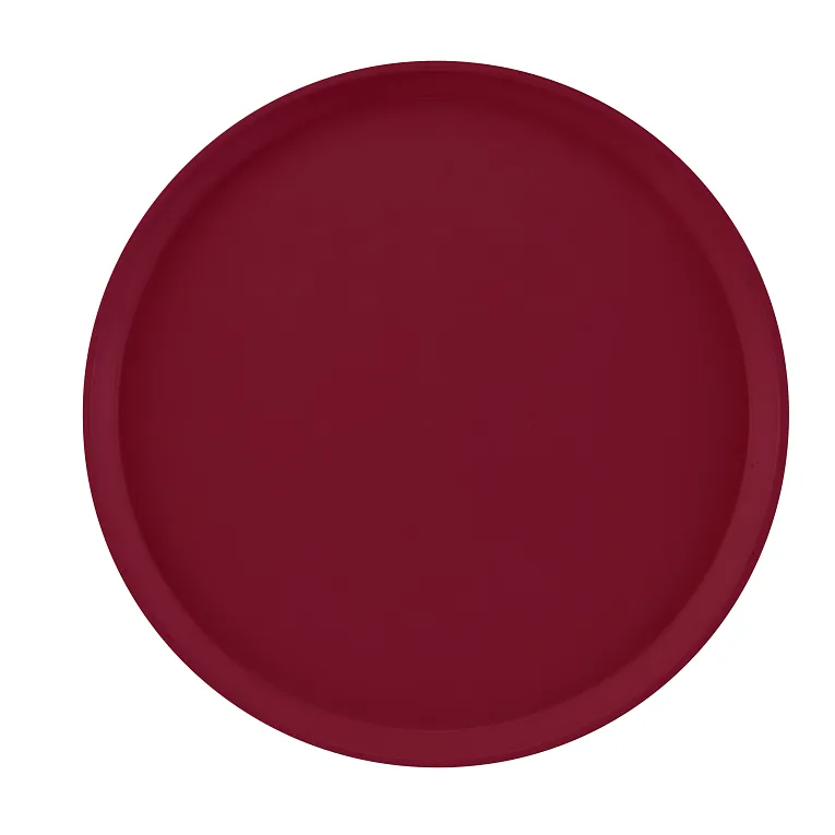 Cambro 1600522 Serving Camtray® Round 16" Dia. Burgundy Wine