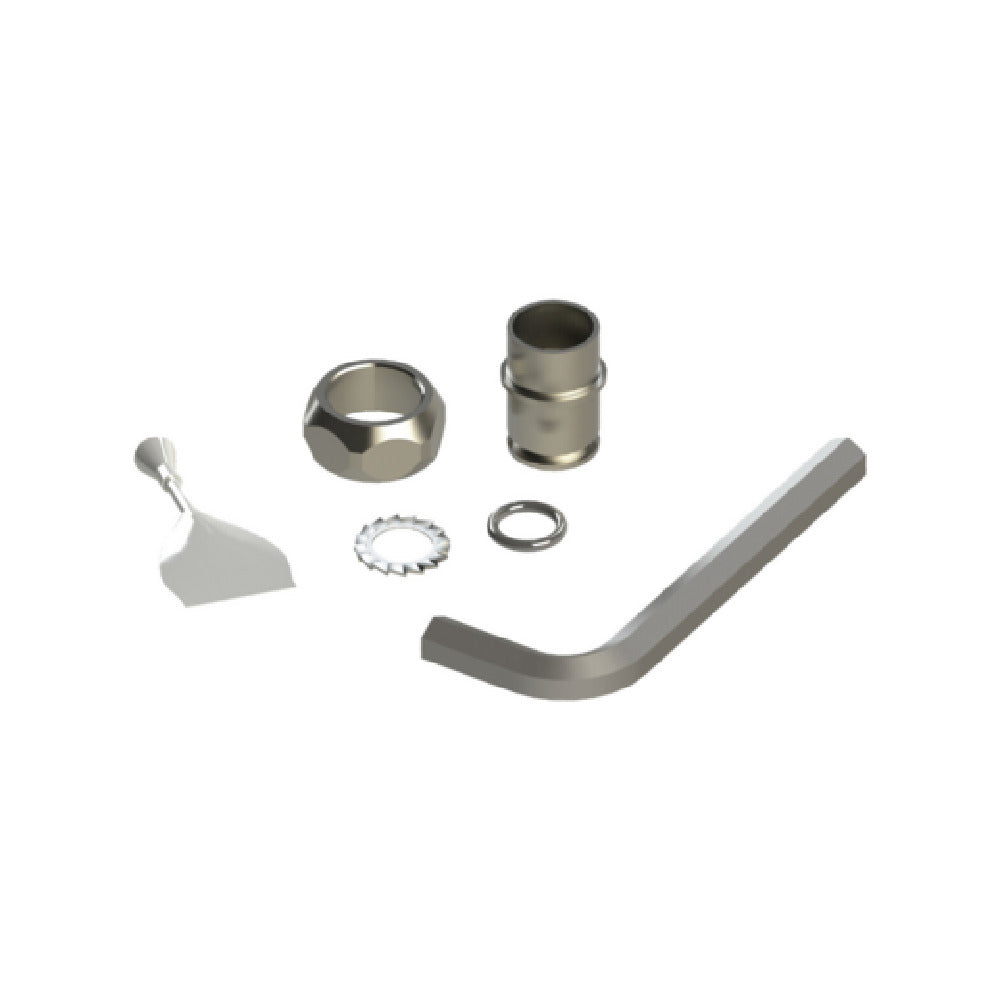 T&S Brass SEZ-K Stainless Steel EasyInstall Kit: Nut Bushing O-Ring & Lock Washer Fits All Standard T&S Stainless Steel Swivel Base Faucets