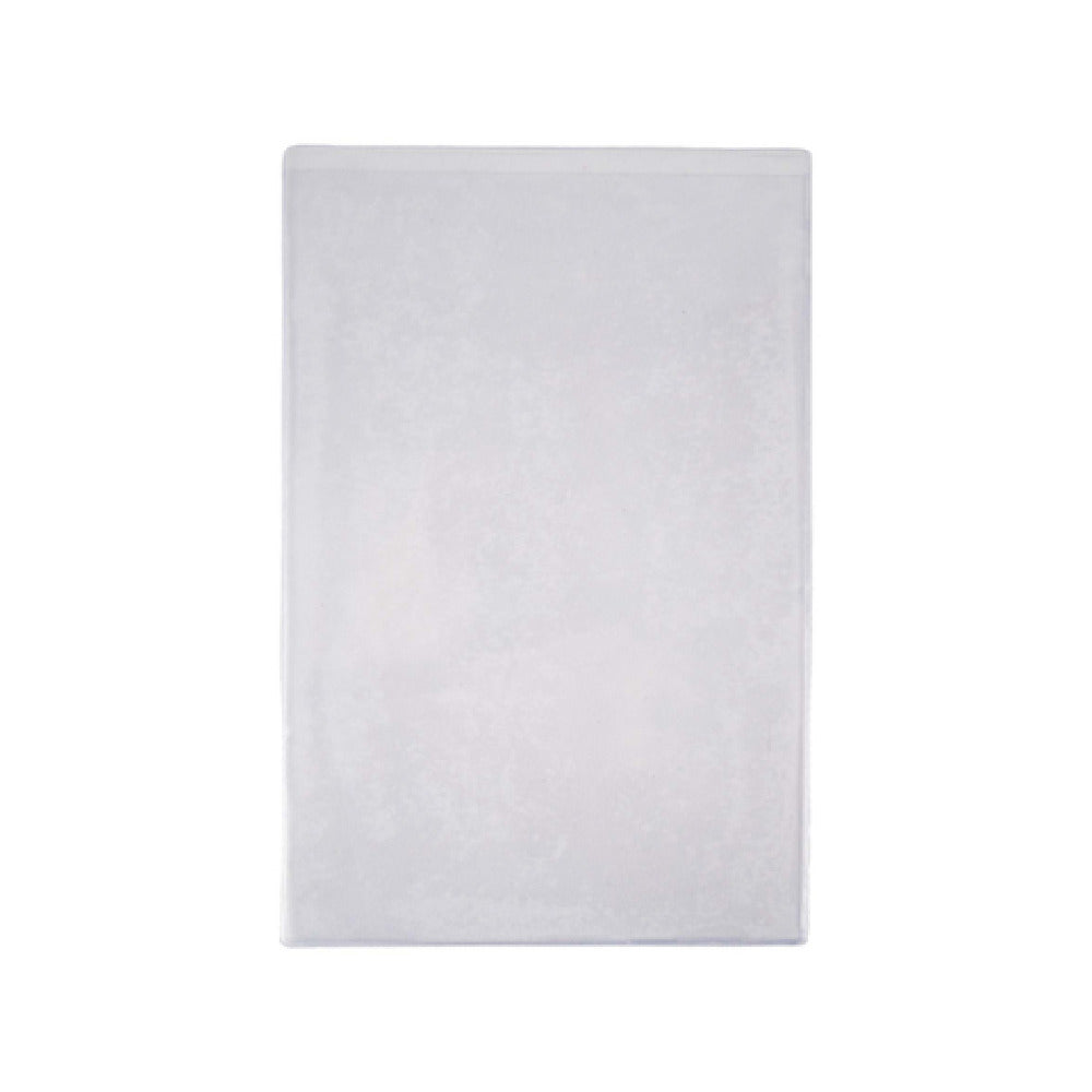 Risch 100 8.5X14 Clear Vinyl Menu Cover 8-1/2" X 14" 8 Gauge Single Pocket Holds 2 Sheets Of Paper