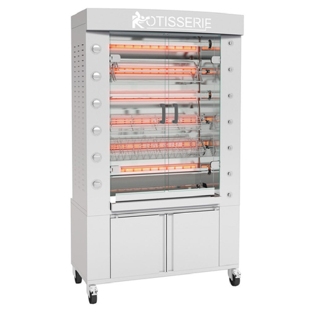 Rotisol FB1160-6G-SS_LP FlamBoyant Infrared Rotisserie Oven Gas Countertop
