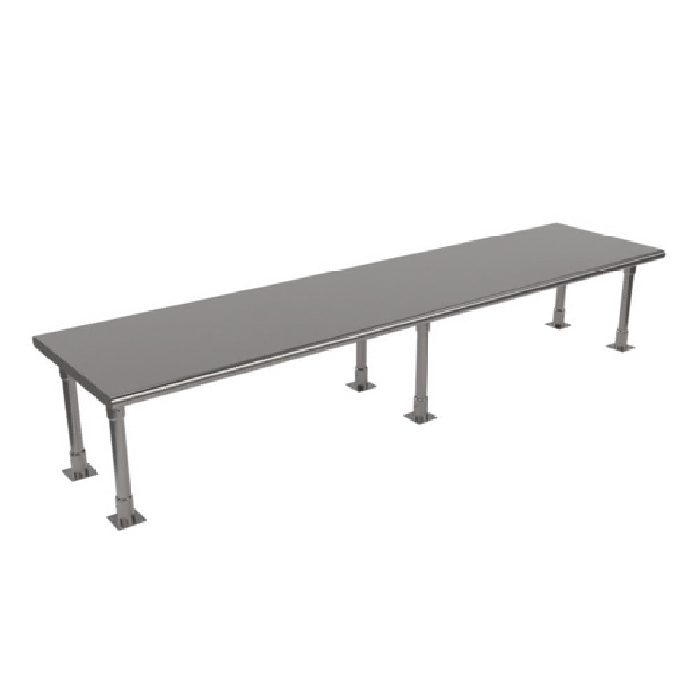 BK Resources BK-OSS-2484BN Single Overshelf Table Mount 84"W X 24"D