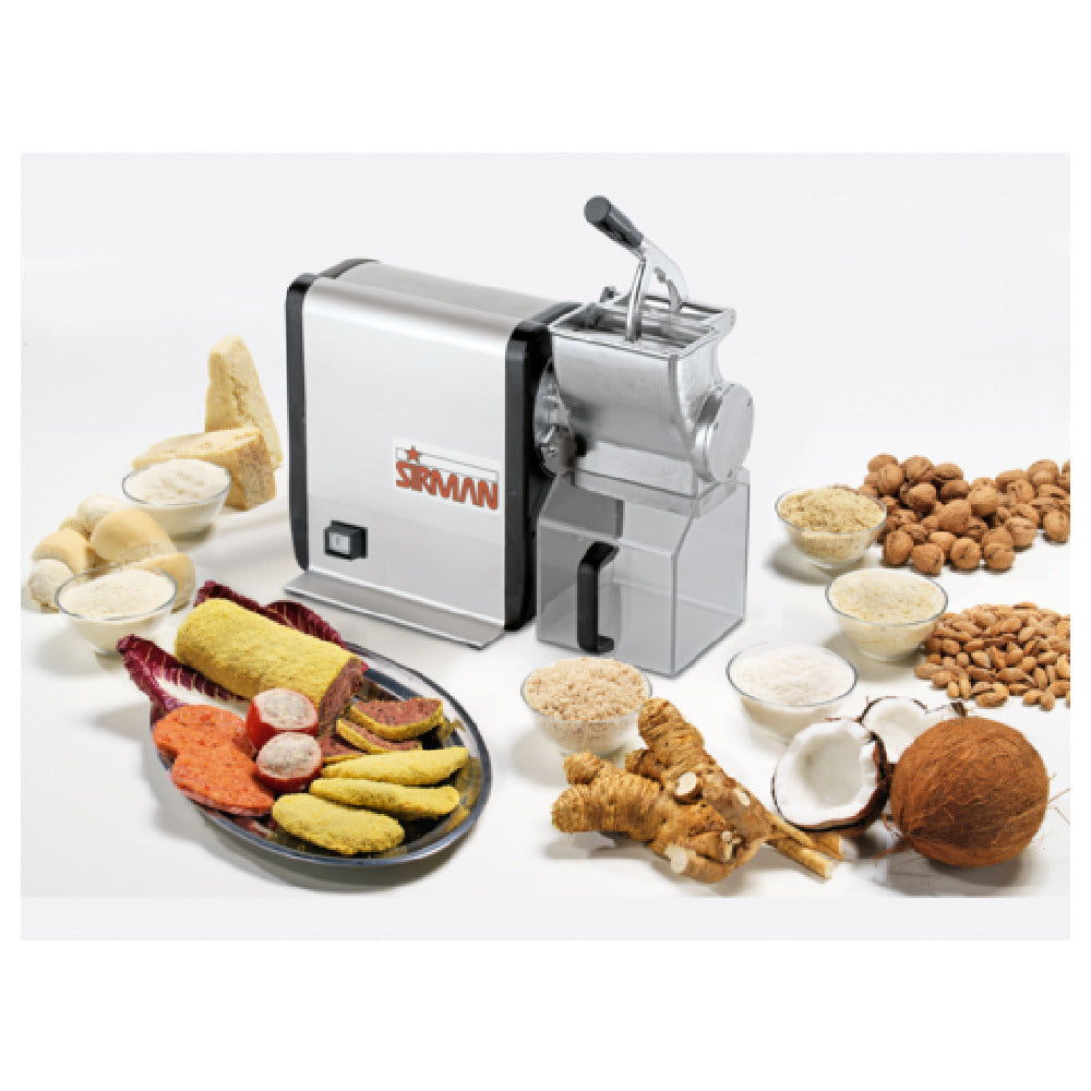 SIRMAN GF DAKOTA - (20021608WNA) Hard Cheese Grater, Electric, Stainless Steel Drum With 1/16" Tooth