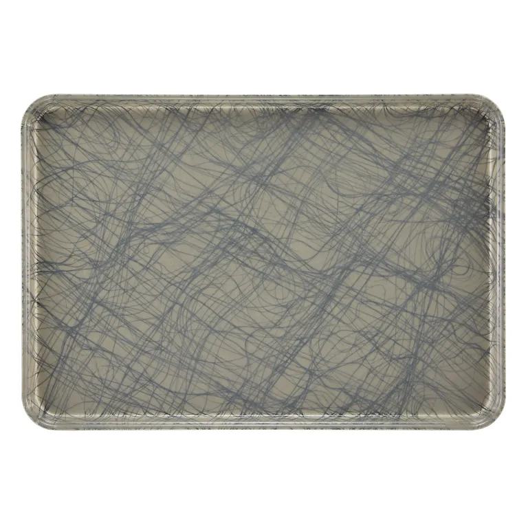 Cambro 1826277 Camtray® Rectangular 17-7/8" X 25-3/4" Swirl Gray