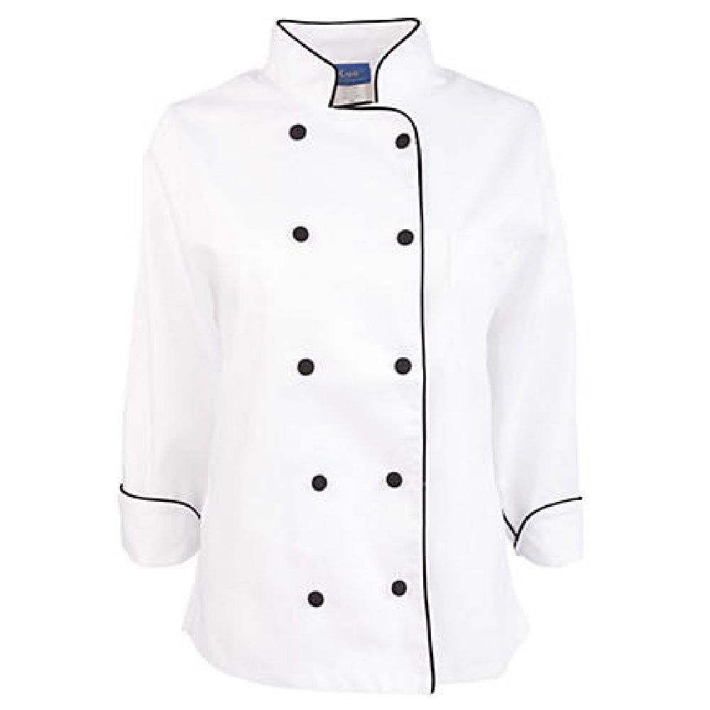 KNG 18792XL Kng 2xl Ladies Chef Coat Executive Long Sleeve