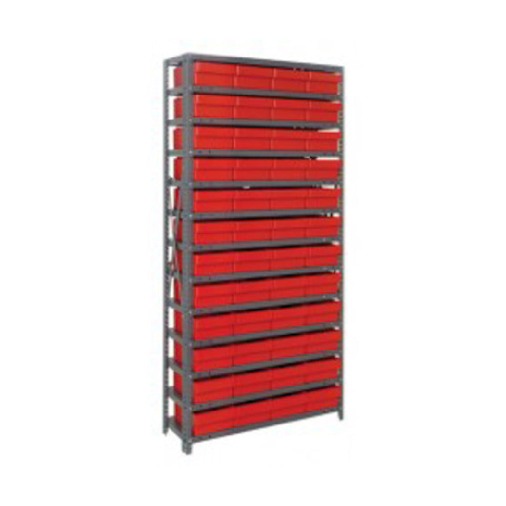 Quantum 1875-606_YELLOW - Shelving Unit, 18"D X 36"L X 75"H, Heavy Duty