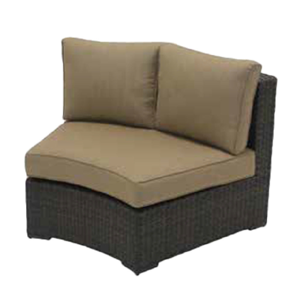 Plantation Prestige Commercial Furniture 8780200-028318 Key Largo Sectional Sofa Deep Seating Curved