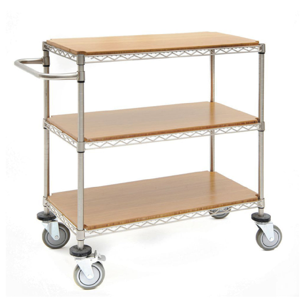 Hubert 58084 - Wire Cart, 3-shelf, 24" X 18" X 39-1/2"H