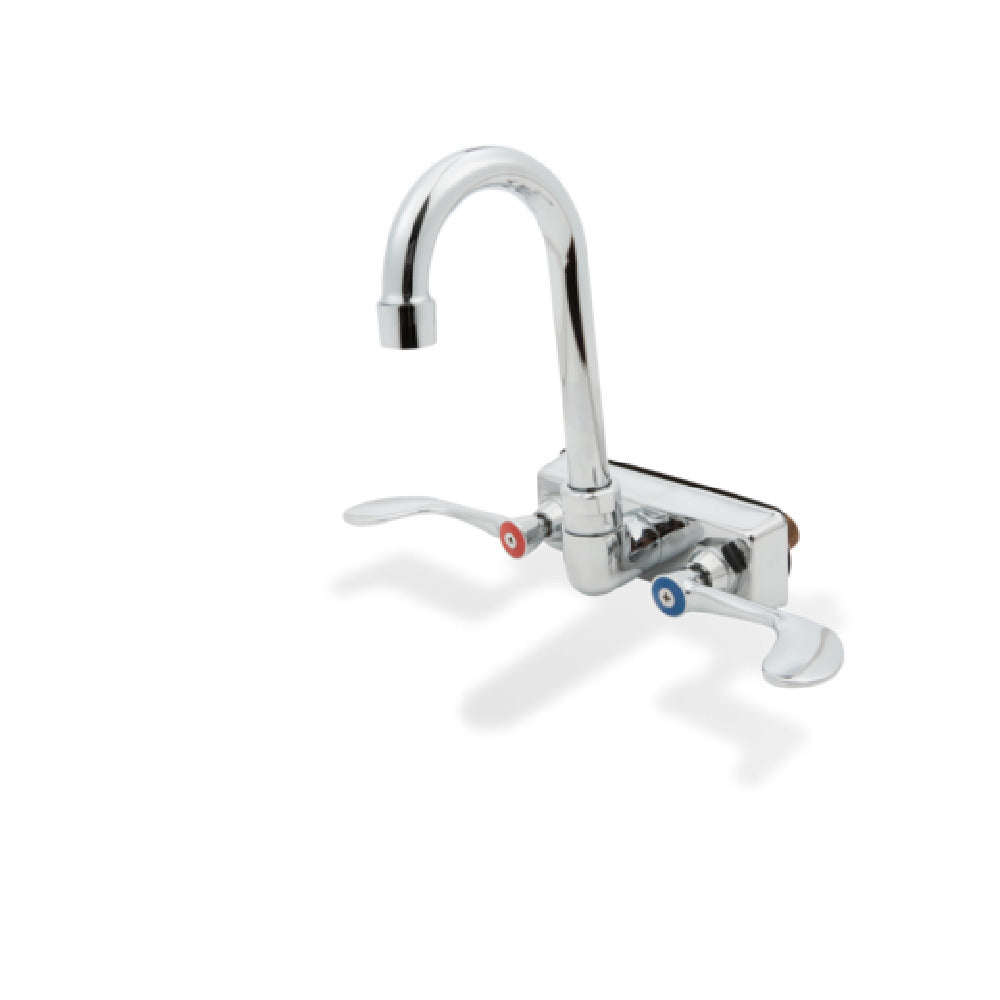 Steel Works Stainless SWFW-4-4GWRLL Faucet Wall Mount Gooseneck