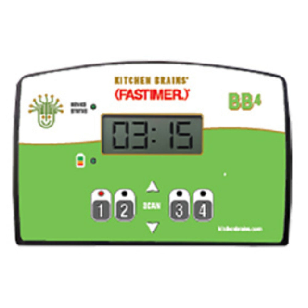 Kitchen Brains BB4 Battery Timer (4) Product/buttons Programmable From 1 Second To 99 Hours
