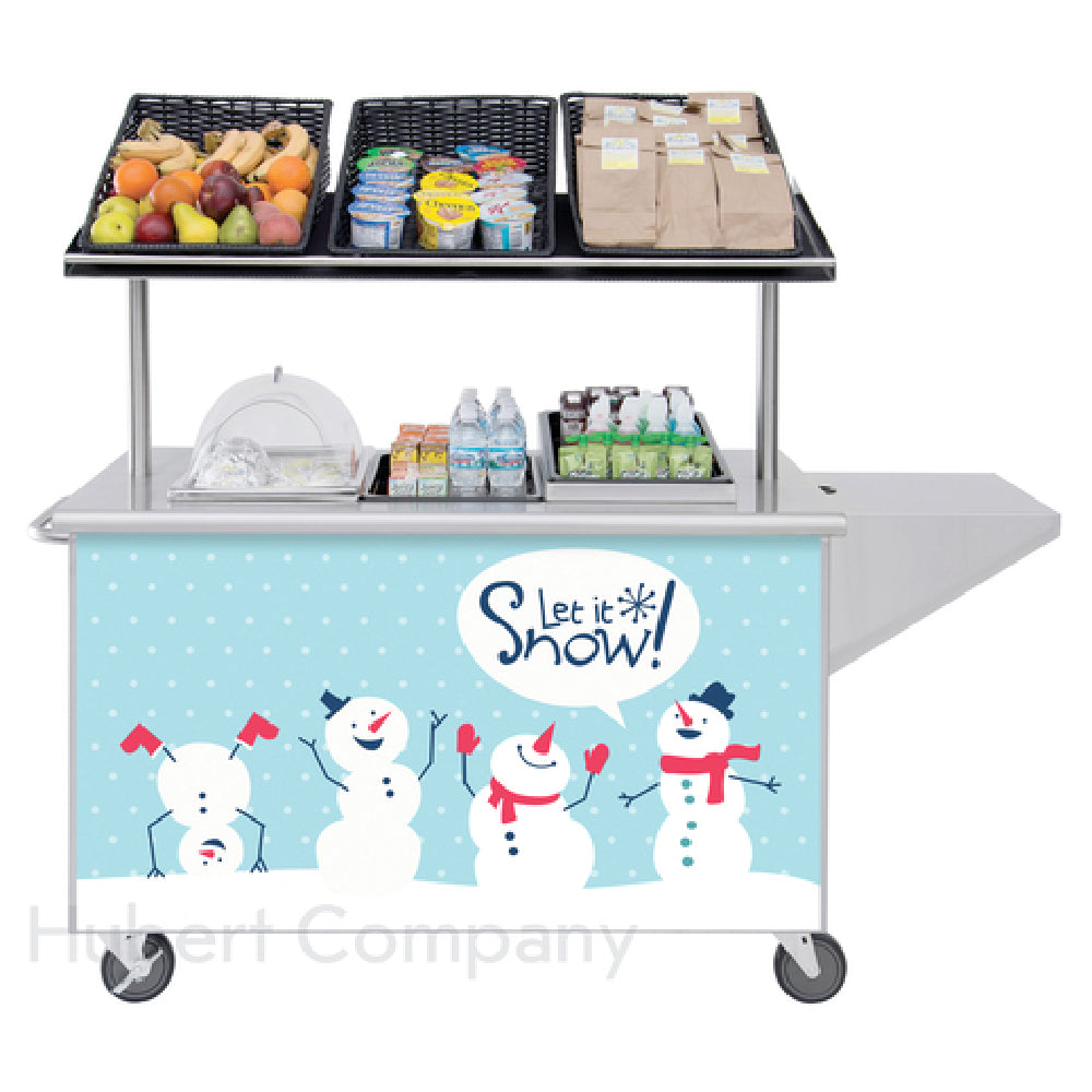 Hubert 38704 - Magnetic Sign, "let It Snow" With Snowmen, 49"L X 26"H