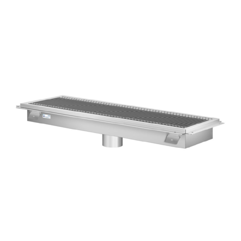 Koolmore KM-FTG-1230 KoolMore Commercial Floor Trough Drain 30"W X 12"D 4"dia. Drain Connections
