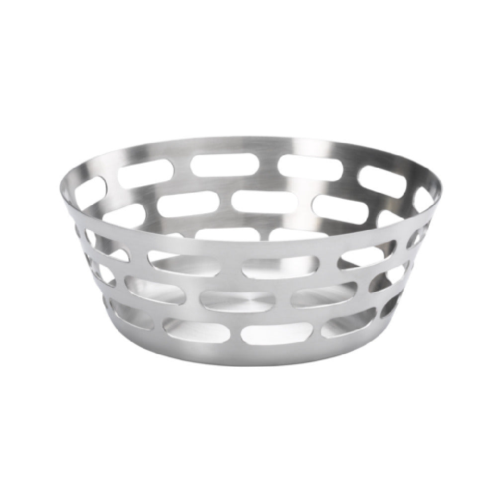Service Ideas SB-75 Service Ideas Mod18 Bread Basket 9"W X 3.5"D Brushed Stainless