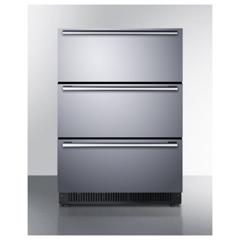 Summit SP6DS3D Drawer All Refrigerator 24"W 4.9 Cu.ft.
