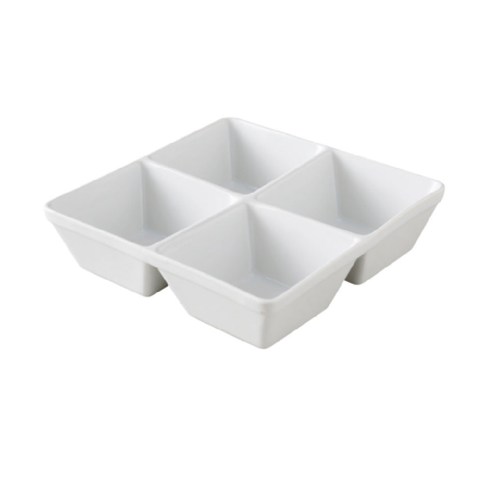 Yanco ML-814 Main Land Compartment Bowl 6 Oz. Each Compartment 7" X 7"
