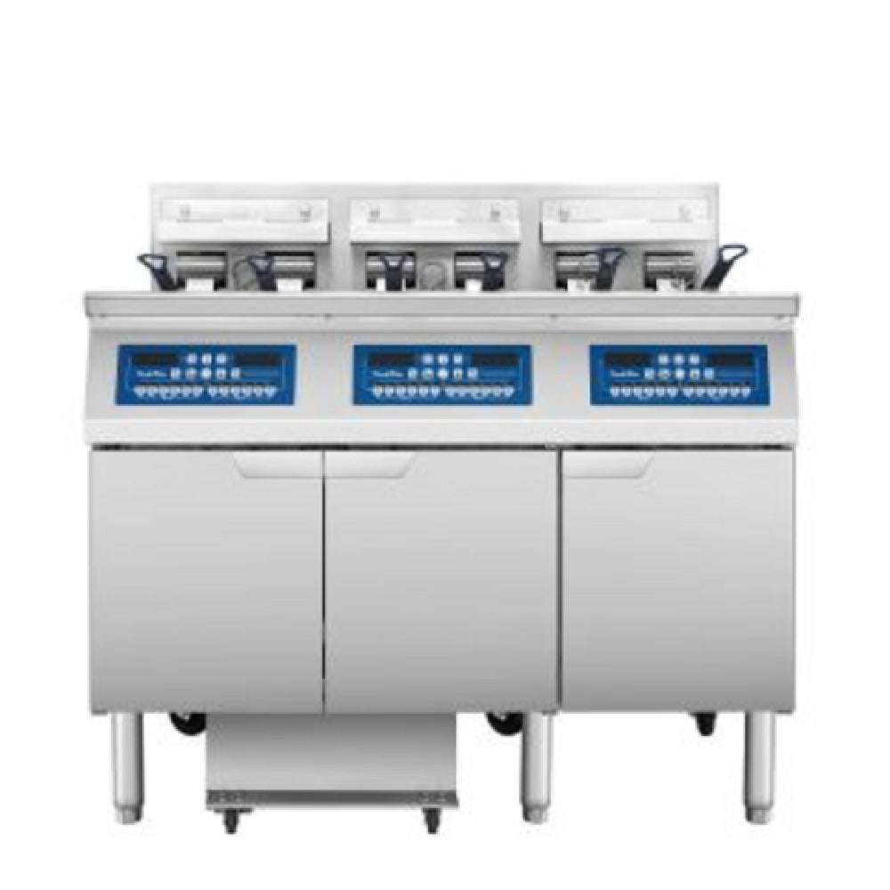 Atosa USA, Inc. AEFF-50-3T - Triple Vat Electric Fryer, Left & Middle Full Vat/right Split Vat
