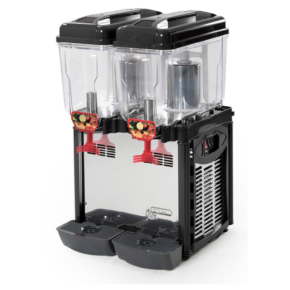 Eurodib CD2J110 Cofrimell Juice Dispenser (2) 3 Gallon (12 Liters) Removable Polycarbonate Bowls