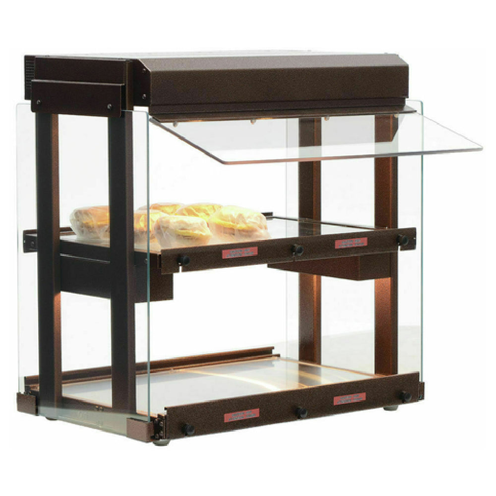 Hubert 95367 - Glo-Ray® Mini Heated Merchandiser, Countertop, 22-29/32" X 21-29/32" X 23-1/2"H