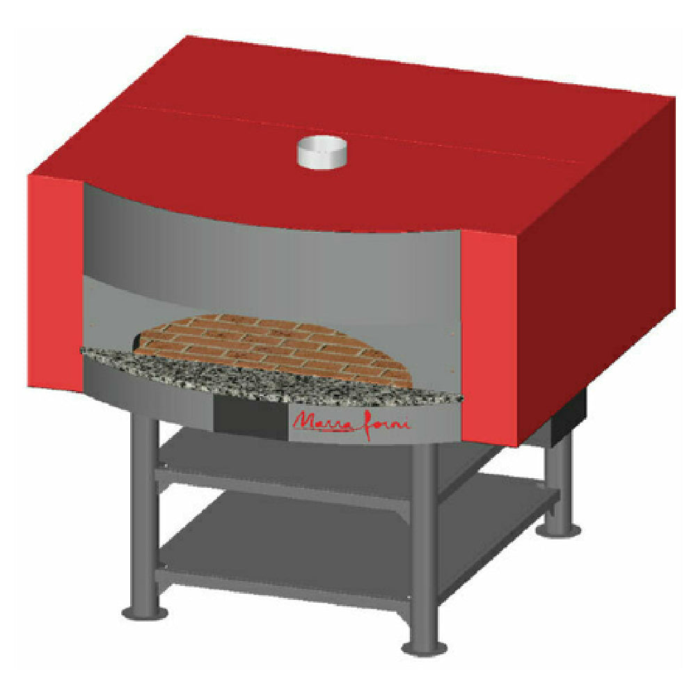 Marra Forni MS71-59W Square Wood Fired Oven 71" X 59" Brick Deck 48" X 9-1/2" Opening With 12" Landing