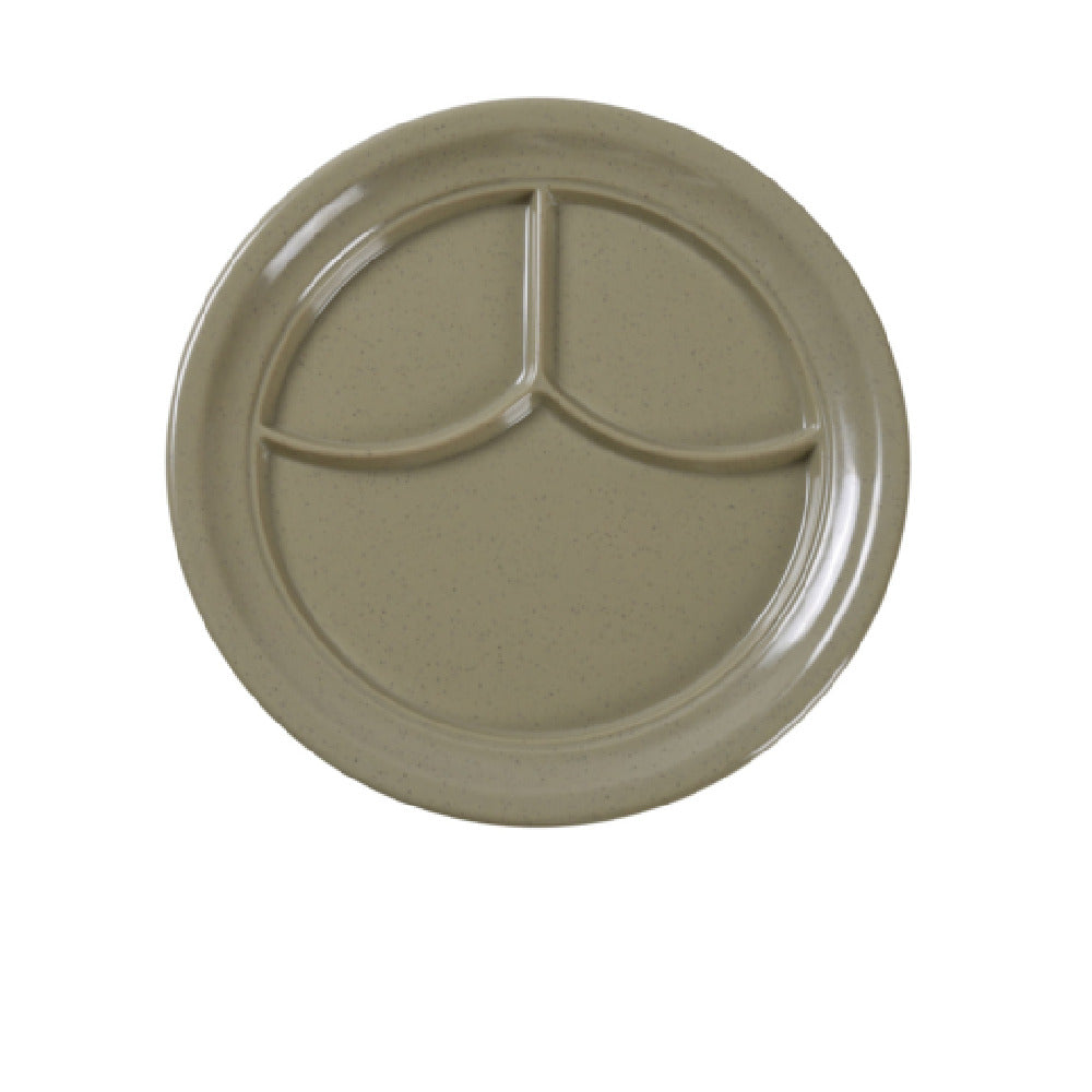 Yanco NC-510S Nu-Classic Compartment Plate 9-1/2" Dia. 3-compartments