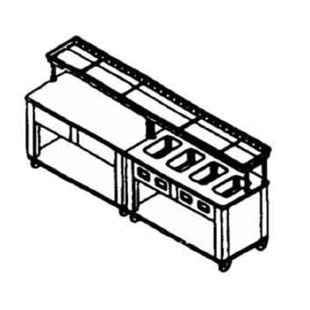 Piper Products ESC-46 - Tray Make-Up Conveyor, Top Mount For 46" Elite Unit, Non-powered Skate-wheel Conveyor