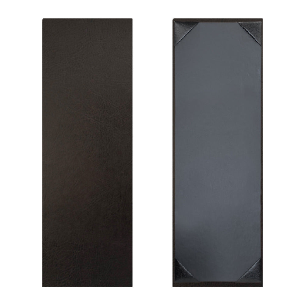 Risch TAM-1V 4.25X14 Tamarac Padded Light-grain Faux-leather Menu Cover (specify Color)
