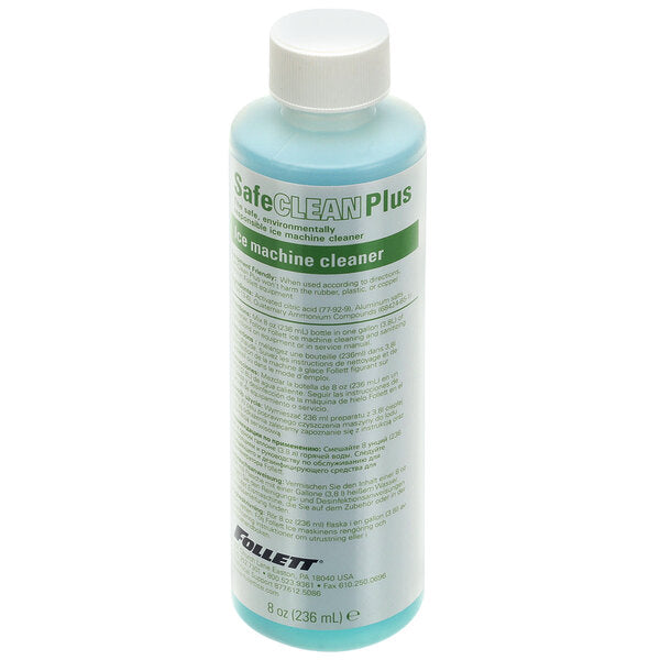 Follett 01147826 SafeCLEAN Plus Liquid Environmentally Responsible Ice Machine Cleaner (1 X 8 Oz Bottles)