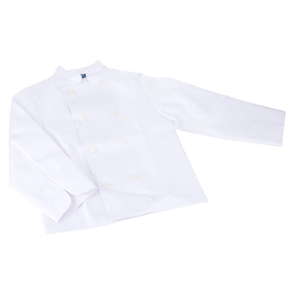KNG 2136WHTKL Kng Lg Childs Chef Coat White Long Sleeve